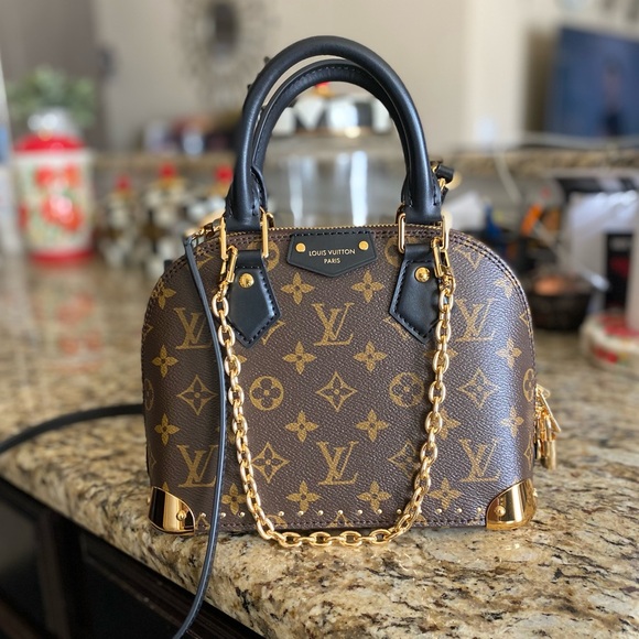 BB canvas stud chain small handbag New - Picture 2 of 9